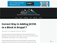 Tablet Screenshot of montanaprogrammer.com